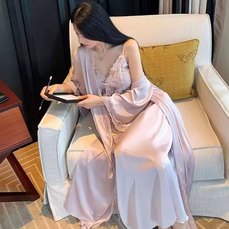 Light purple (long skirt + robe)