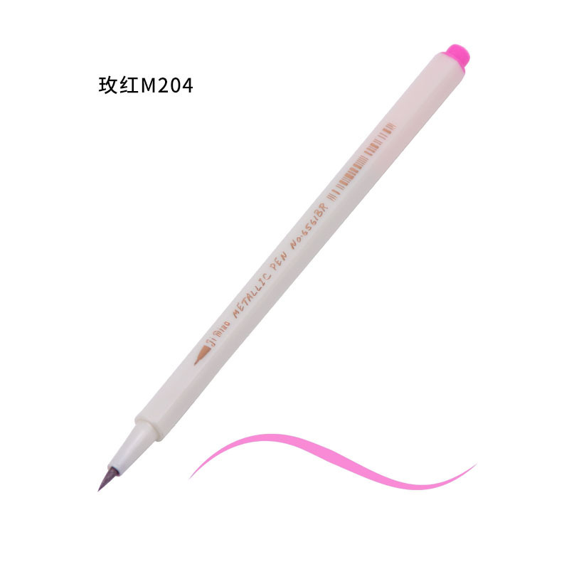 Bolígrafo de metal de secado rápido transfronterizo, bolígrafo de pintura, punta suave, marcador acrílico, venta directa de fábrica, marcador de color al por mayor