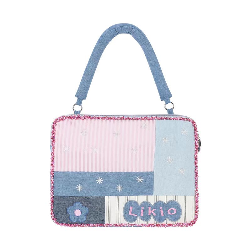 Original Niche Design Product, Colorful Graffiti Patchwork Design, Computer Bag, Laptop Tablet Shoulder Crossbody Bag, New for Women