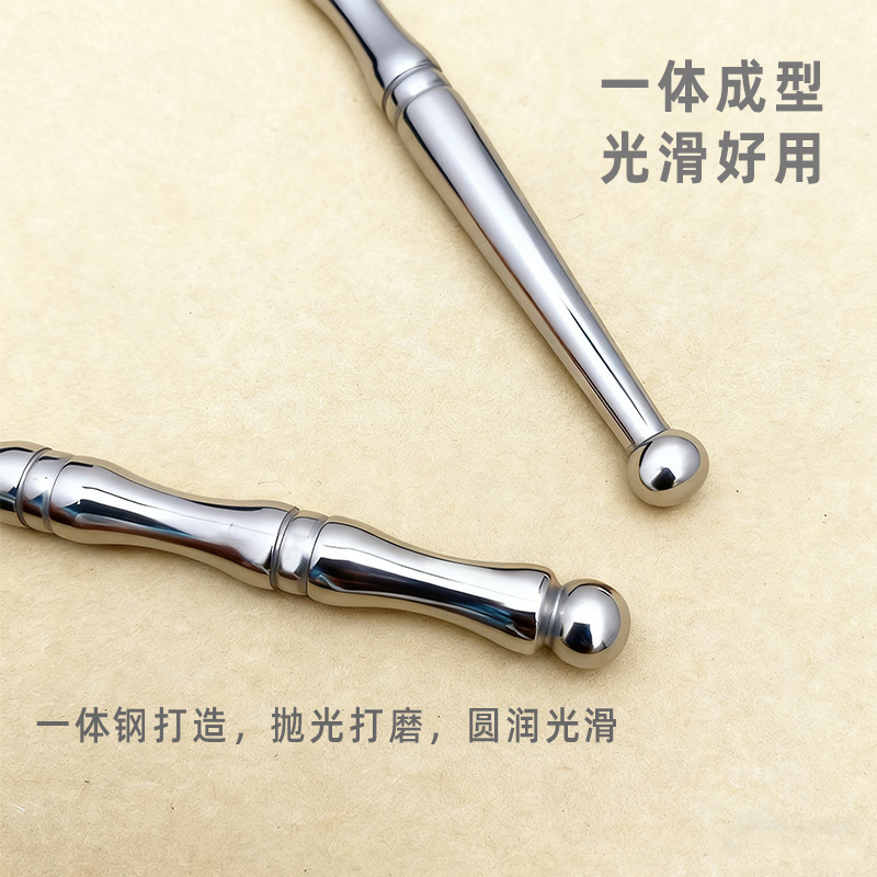 不锈钢点穴笔大号拨筋点穴棒眼脸部脚底经络穴位棒双头耳穴按摩棒