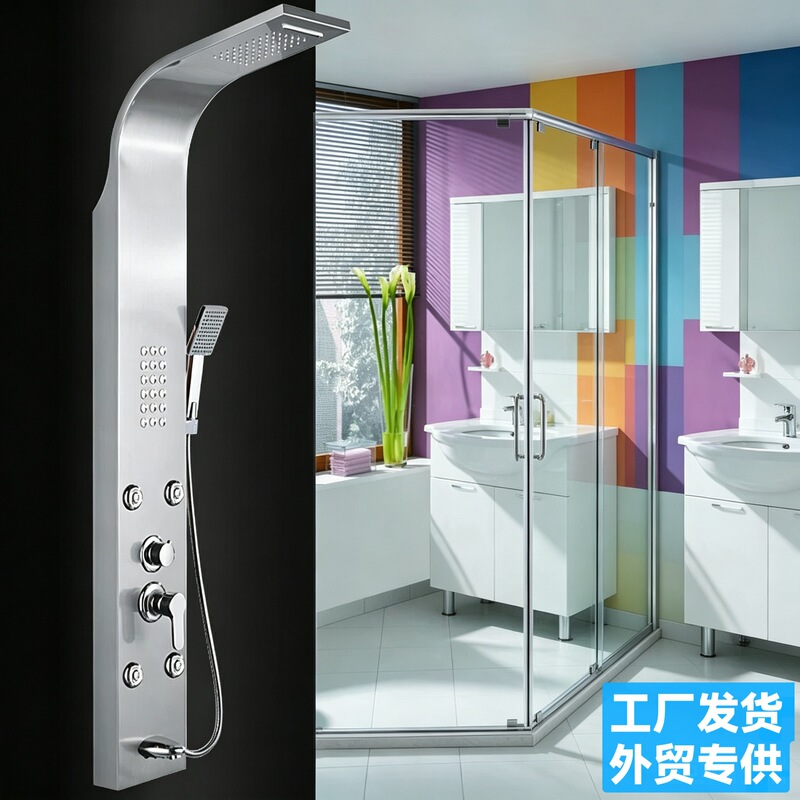 Stainless Steel Intelligent Constant Temperature Wall-Mounted Integrated Shower Screen Shower Screen Temperature Display Shower Set Shower Screen Stainless Steel Intelligent Constant Temperature Wall-Mounted Integrated Shower Screen Shower Screen Temperature Display Shower Set Shower Screen