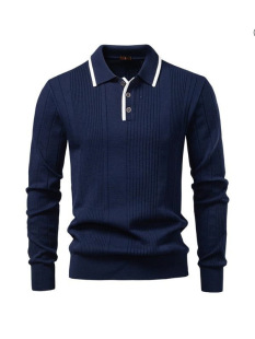 N 96601 Polo Half Zip Knit Sweater ���Iᘿ�ë��