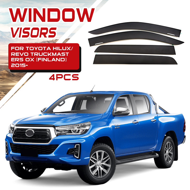 Aplicable Hilux Revo Vigo Window Visors Ventana Ventana Lluvia Ceja Bloquear Lluvia