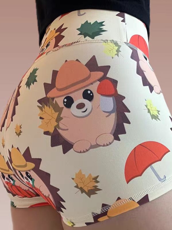 Nuevos pantalones cortos de yoga de tres puntos, cintura alta, cadera alta, sensación desnuda, alta elasticidad, transpiración, absorción de humedad, sudor, acondicionamiento físico, carreras, mujeres