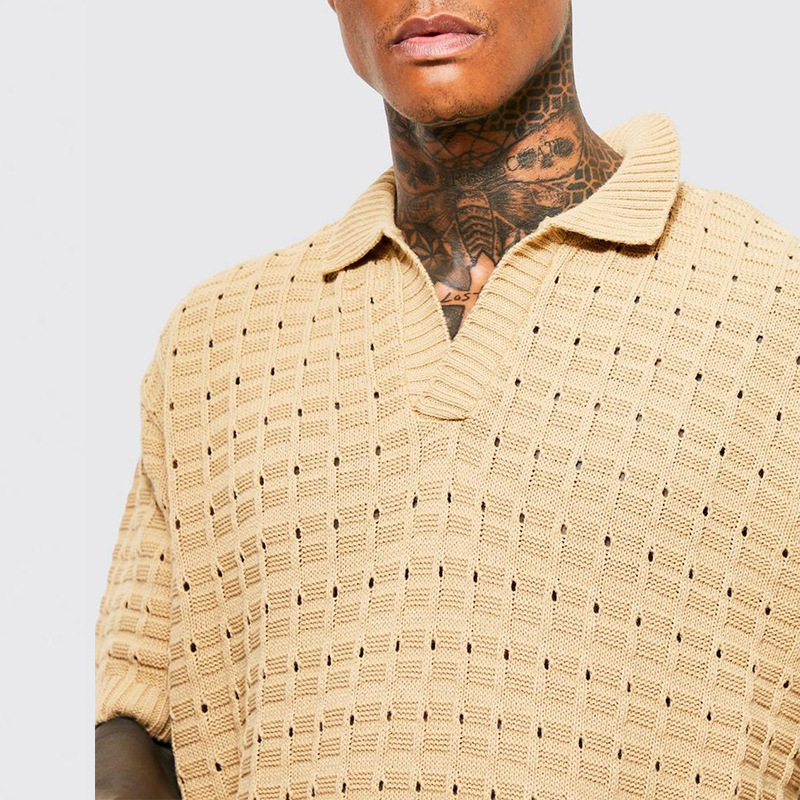 Shirt Collar Neckline Women's Solid Color Patchwork T-shirt Men's Clothing