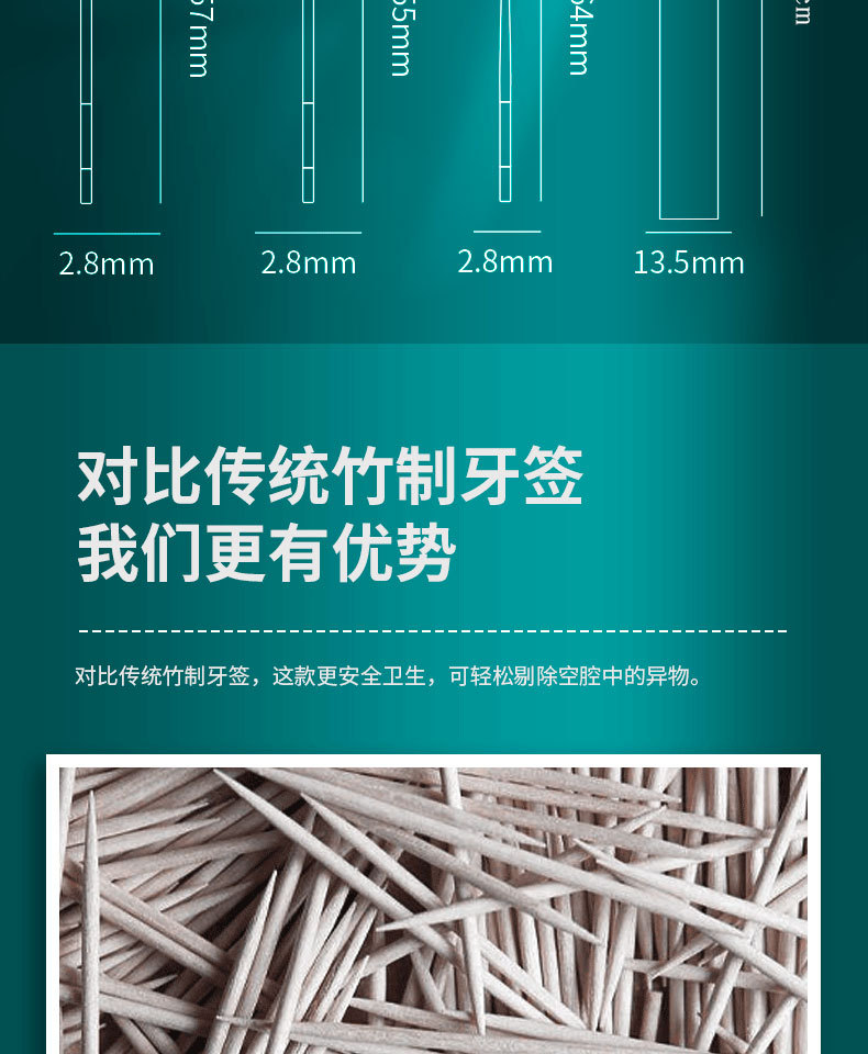 304 stainless steel tooth cleaning tool non-metal toothpick crochet stick portable oral dental cleaning tool set