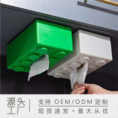 クリエイティブブロックティッシュボックスティッシュボックス陶磁器ティッシュボックスins風高颜値漫画レゴティッシュボックス