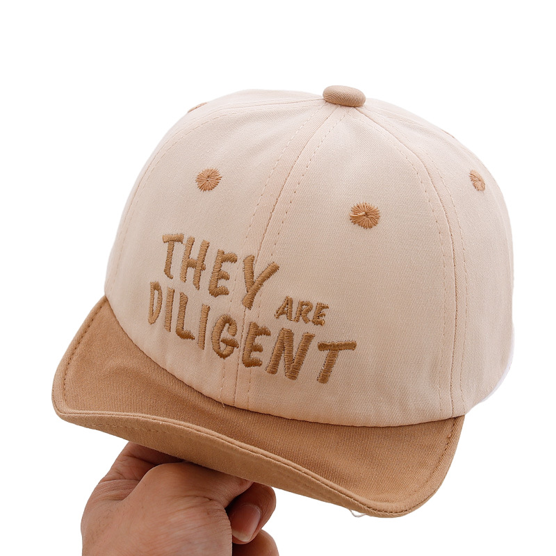 Sombreros para bebés primavera y otoño delgados sombreros de lengua de pato para bebés de algodón adorable gorra de béisbol de borde suave para niños primavera y verano