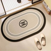 小香风浴室吸水硅藻泥地垫家用卫生间门口高级感垫子防滑耐磨地毯