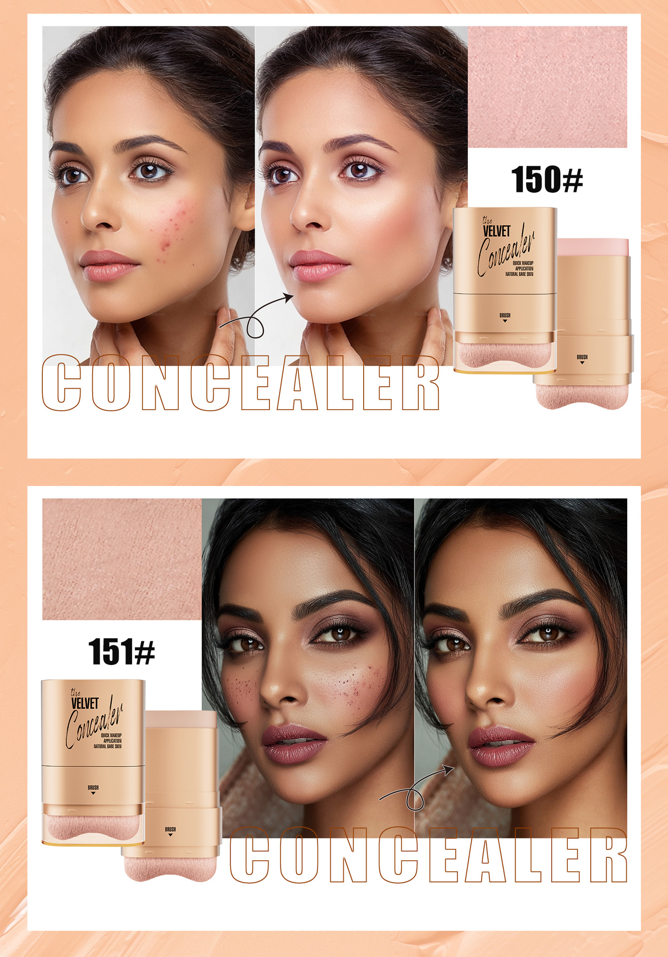 Hellokiss Eraser Abdeckstift Doppelseitig Wasserfest Für Gesicht_voghion.com