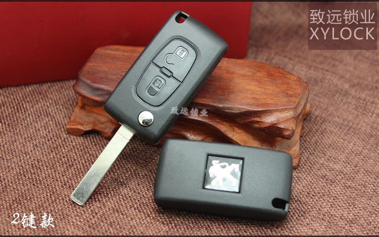 Applicable original logo Peugeot 307 308 408 Citroen C5 Triumph Sega car remote control folding key