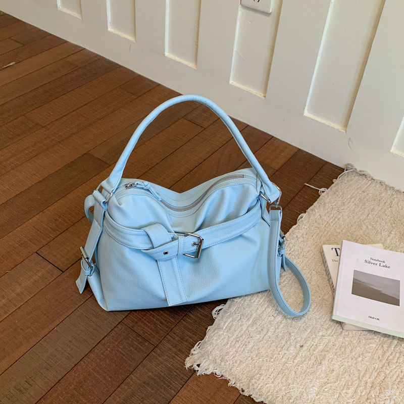 Bolsa de cubo de gran capacidad de sensación cotidiana texturas retrógradas mochila de hombro de viaje de moda bolsa de mano casual image 8