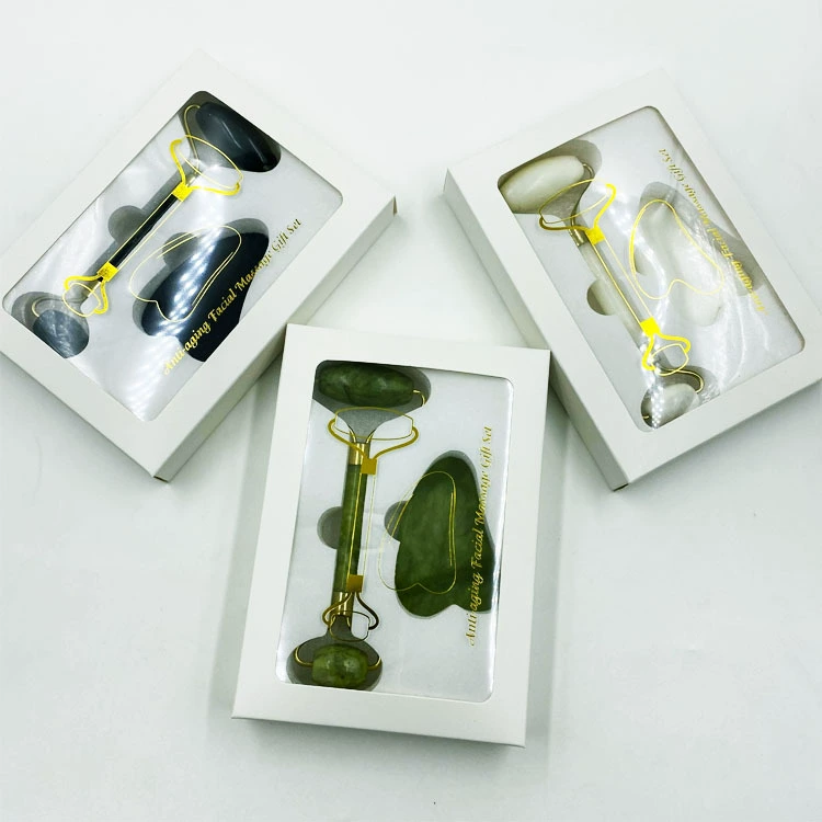 Cosmetic natural ore jade, massager for face