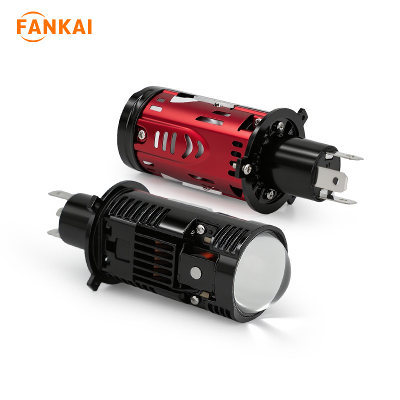 H4 enchufe directo K3 lente de doble luz ojo de pez lente láser LED faro de automóvil luz corta