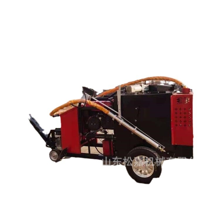 Máquina de expansión de ranura para el mantenimiento del pavimento y máquina de reparación de grietas de suelo de tracción para descarga uniforme de mantenimiento del pavimento