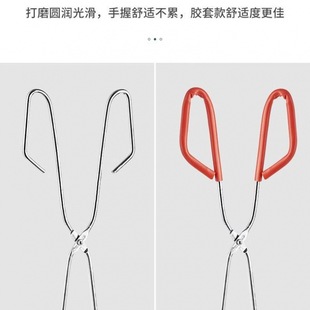 Garbage pick-up clip pick-up device household lengthened pick-up tongs carbon clip sanitation worker long handle stainless steel sanitary pliers