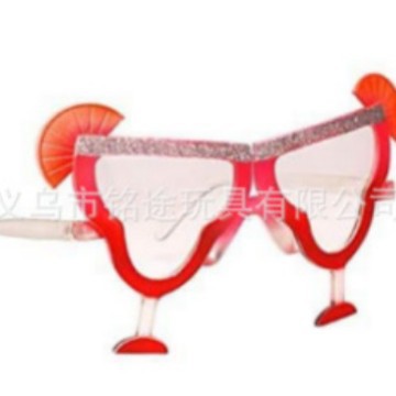 Gafas de fotografía hawaiana de verano gafas de bola de vacaciones gafas de fiesta de bola hawaiana