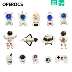 Space person compatible hole shoe accessory shoe flower smart star clip astronaut DIY accessories decoration 3D shoe clips