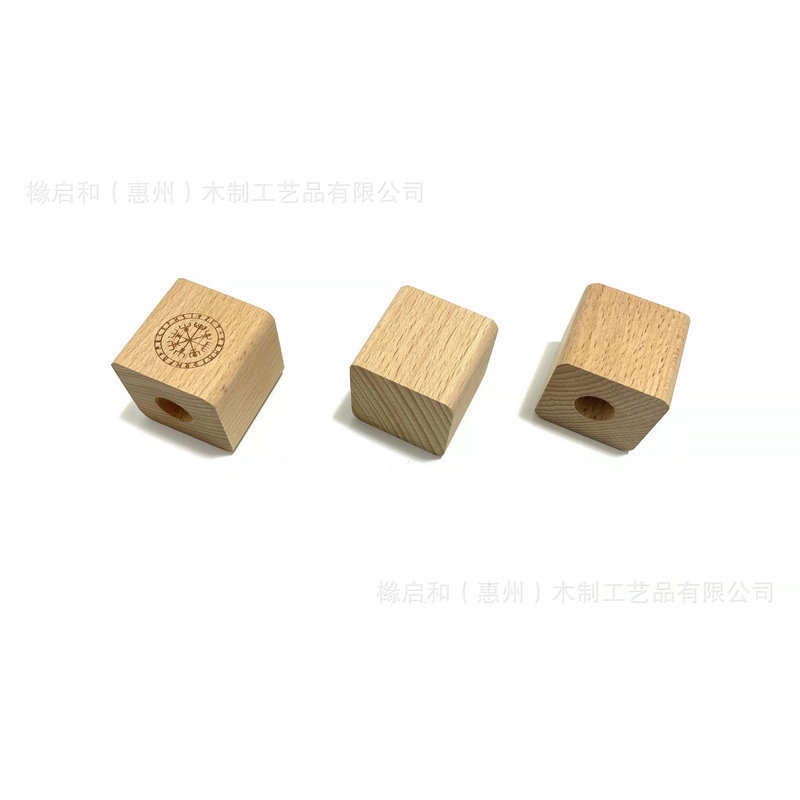 新款木质烛台杯蜡烛圣杯圣坛能量祭坛摆件木头维京罗盘如尼符号|undefined