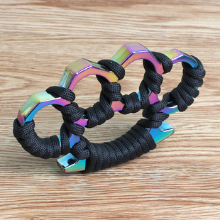 Finger Tiger Colorful Color Zinc Alloy Cross-border Defense Broken Window First Aid Iron Fist Finger Tiger Buckle Hand Buckle Broken Window Hammer