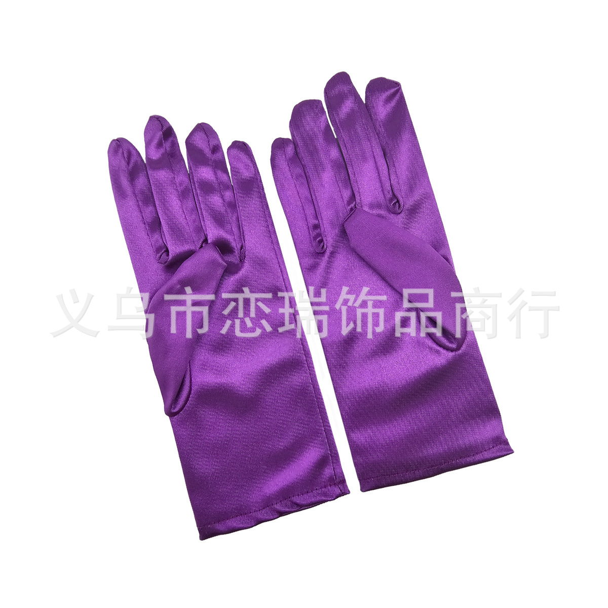 Vestido de color sólido guantes satin guantes de novia guantes de Halloween maquillaje fiesta damas guantes cortos
