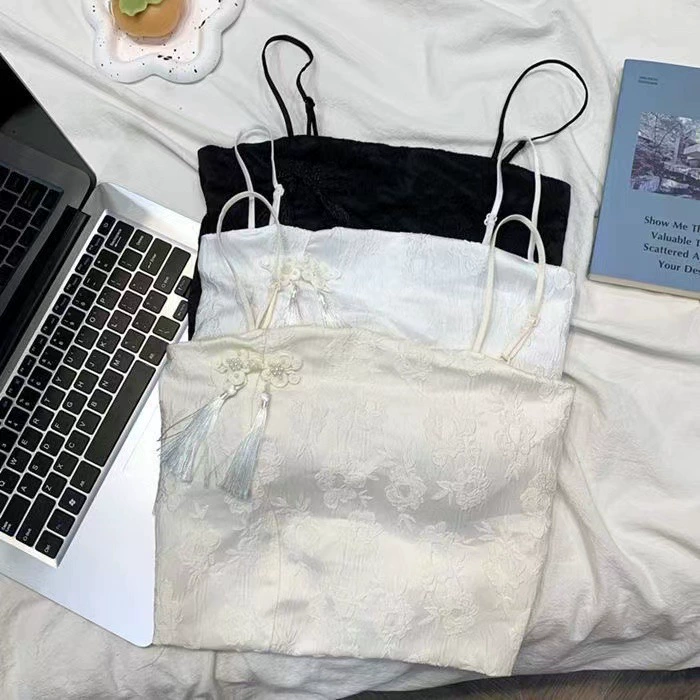 Ретро национальный стиль cheongsam подтяжка с подушкой на груди внутри и снаружи