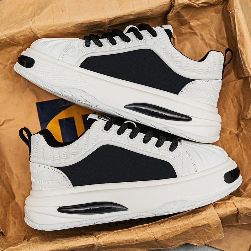 Мужская обувь осень 2024 новый премиум чувство дикий повседневный прилив кроссовки мужская спортивная толстая подошва увеличена маленькая белая обувь