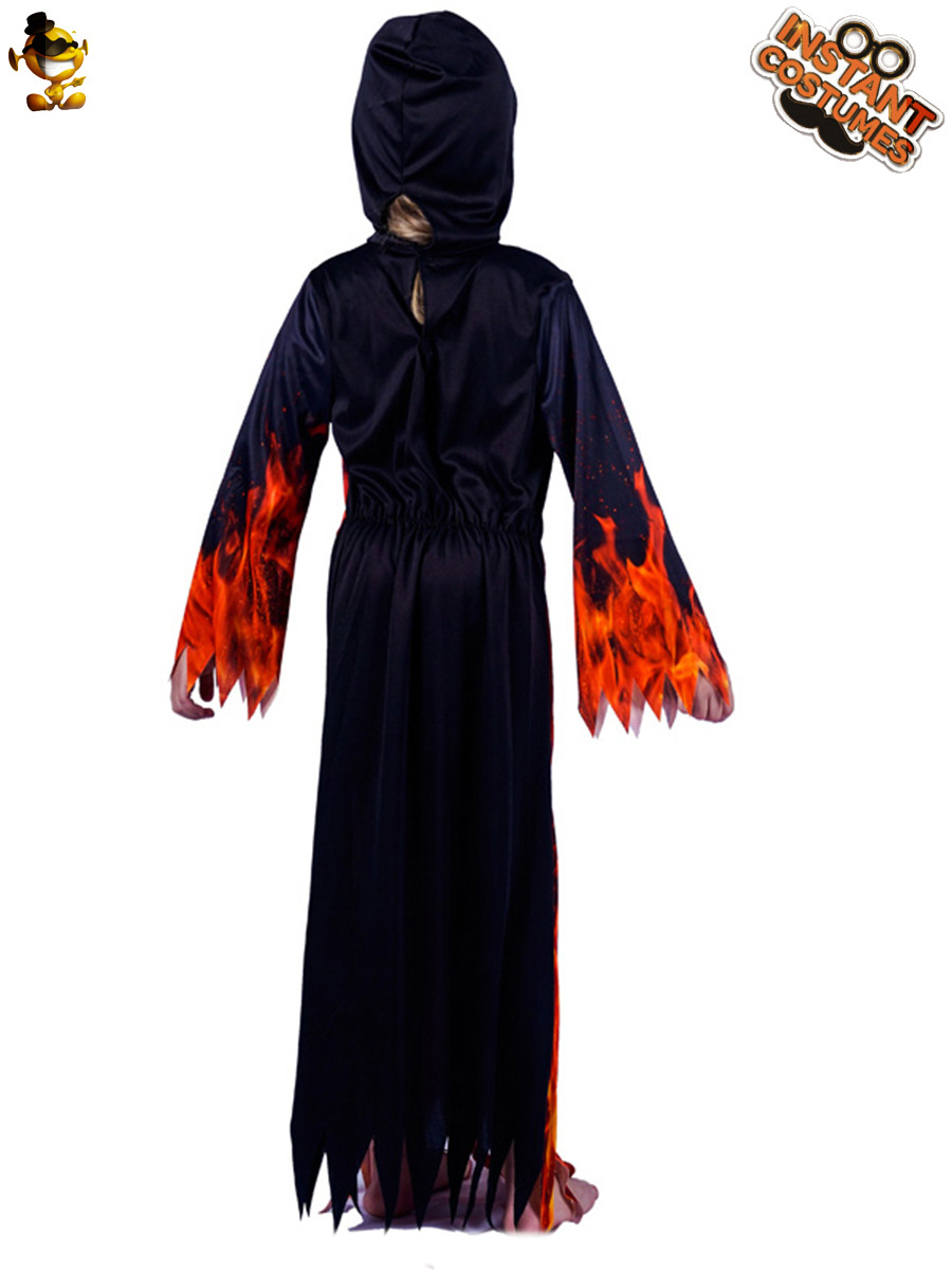 De Halloween DE LOS NIÑOS llama pequeño diablo traje Cosplay etapa del partido muerte rendimiento ropa