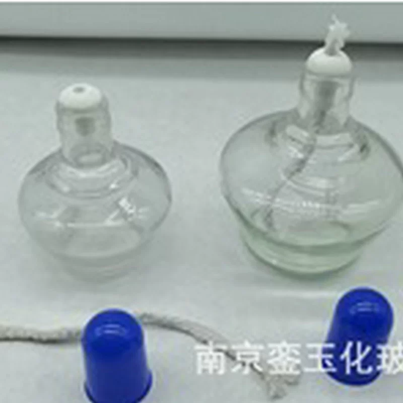 Шу Ниу стеклянная спиртовая лампа с высоким содержанием боросиликатного спирта прозрачная стеклянная ветрозащитная лампа термостойкая и термостойкая