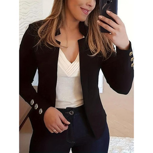 H 15924 Solid women's professional blazer ��ɫŮʿ�IС���b