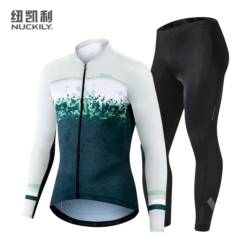 自行车骑行服男款春夏季薄长袖上衣套装公路车山地车服批发|ru