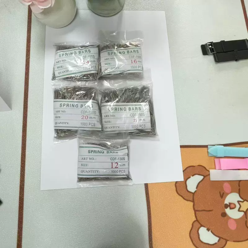 手表配件 生耳杆表带连接杆 1.5mm弹簧针伸缩表耳 固定表轴表耳朵