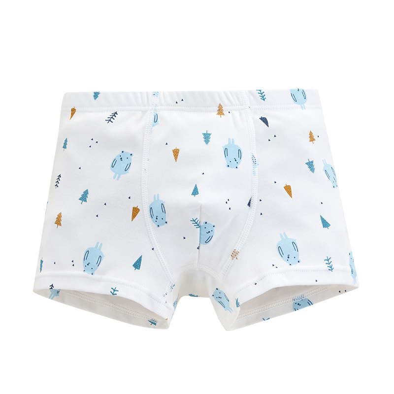 Ropa interior infantil 100% algodón para niños, bóxer de algodón para niños, entrepierna antibacteriana, cuatro esquinas, bebé, niño, pantalones cortos para niños de mediana edad