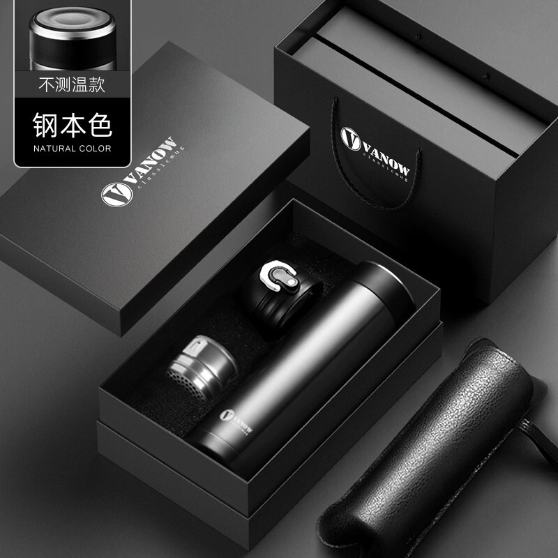Vanow スマート温度測定魔法瓶カップ 男性と女性用 316 グループ購入ギフト ロゴ刻印入り ティーカップ ウォーターカップ|undefined