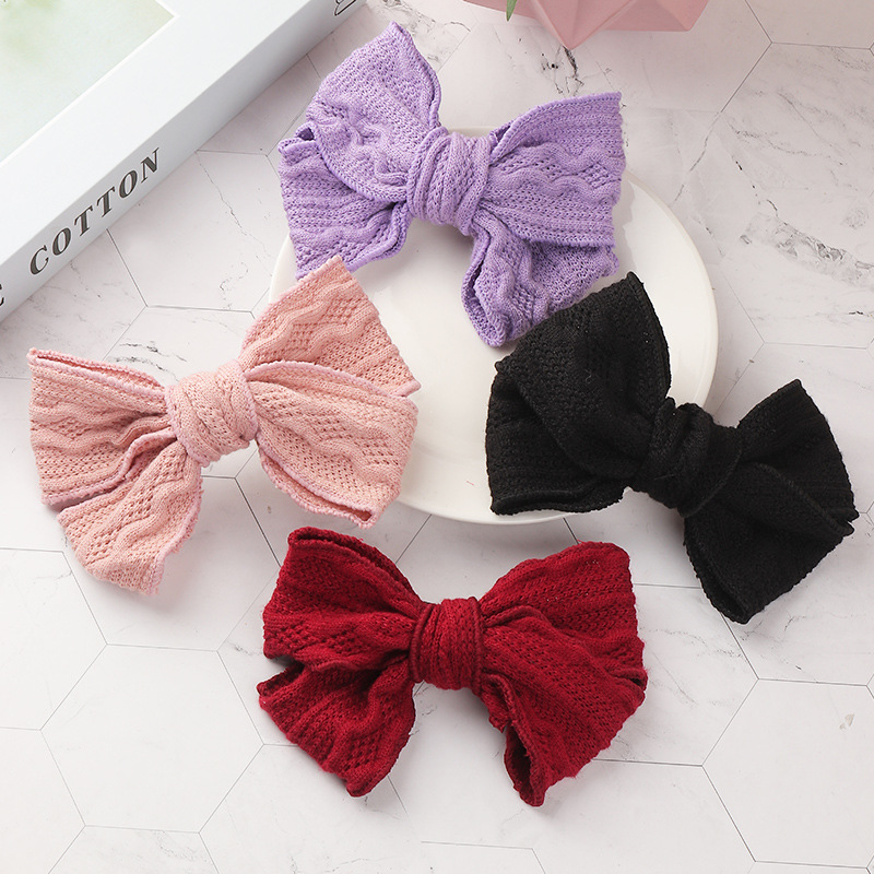 Wool Big Bow Hairpin display picture 1