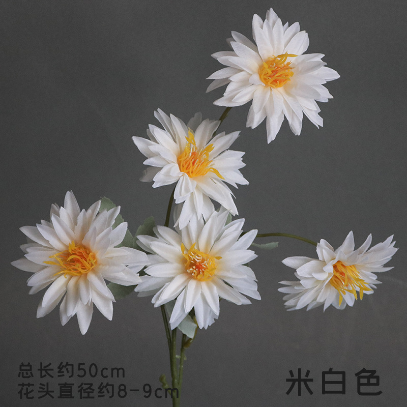 Material de flor de boda blanco brumoso artificial Misty Wedding Hall decoración camino plomo arreglo de flores techo flor artificial Flor de plástico