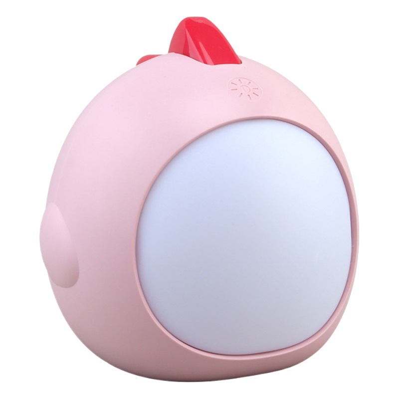 Lámpara de Noche Infantil de Dinosaurio de Plástico ABS Recargable USB Portátil para Escritorio