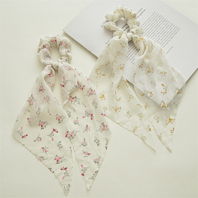 Pastoral Flower Cloth Hair Tie display picture 1