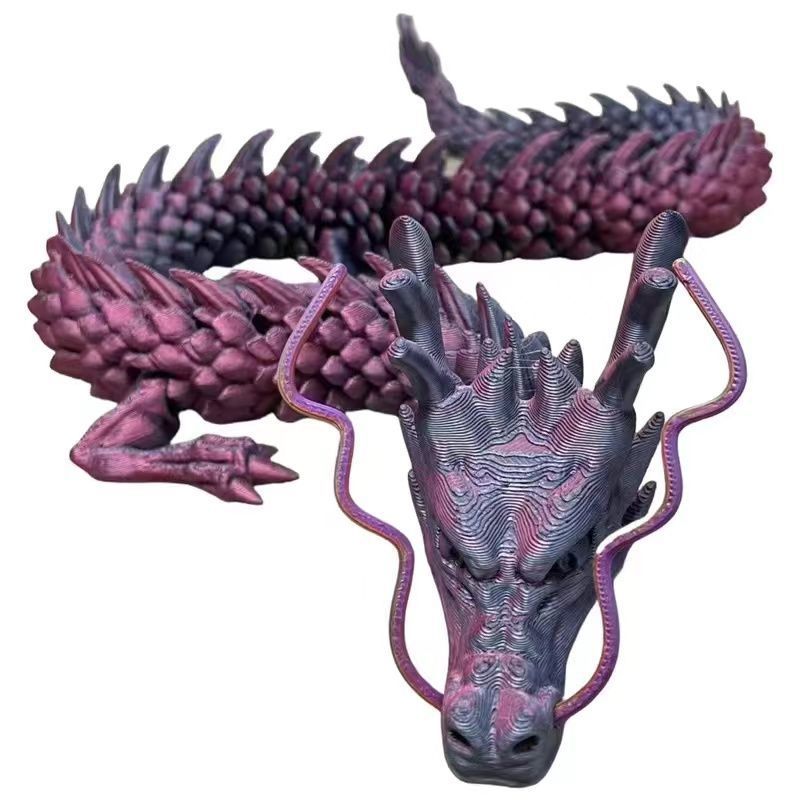 [핫셀링 스타일] 29.8CM 실크 블랙 레드 골드 드래곤