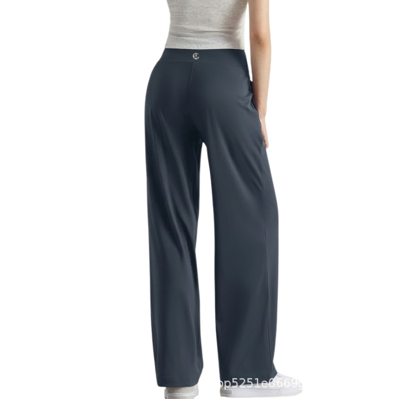 Lulu-Style Pleated Slimming High-Waisted Sports Yoga Straight-Leg Pants Loose Wide-Leg Pants Lulu-Style Pleated Slimming High-Waisted Sports Yoga Straight-Leg Pants Loose Wide-Leg Pants