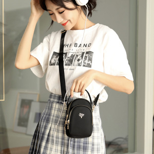 New Mobile Phone Bag Women's Crossbody Mini Bag Canvas Clutch Bag for Mobile Phone Bag Portable Coin Purse