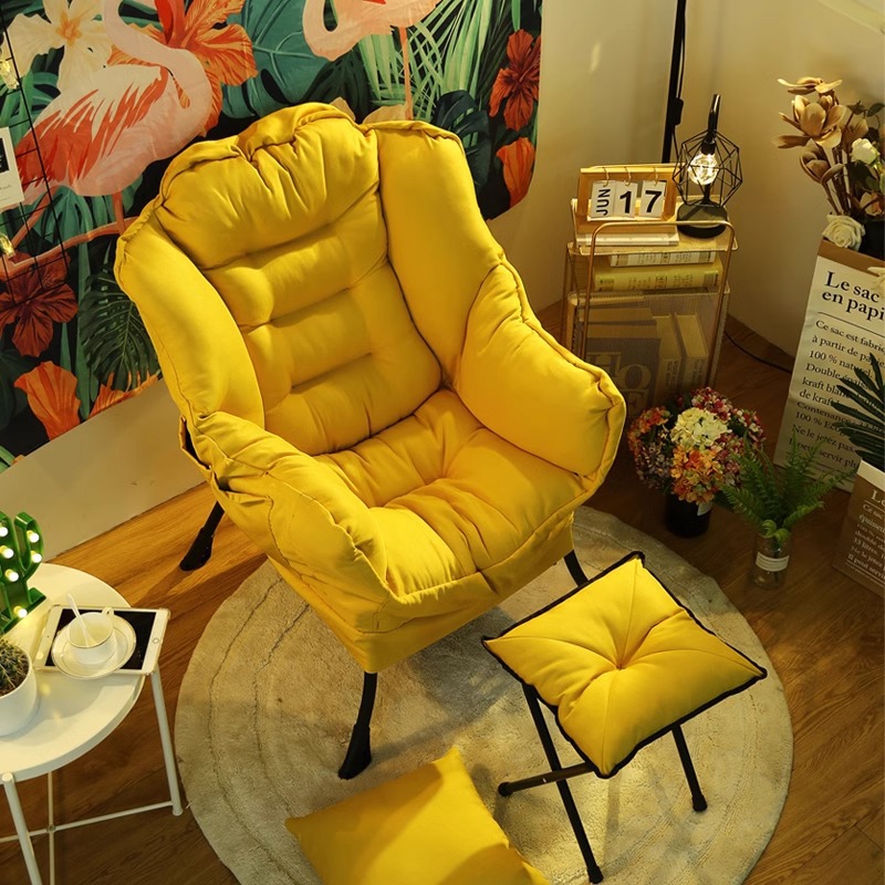 懒人沙发单人小沙发椅学生宿舍电脑椅子久坐休闲卧室靠背躺椅