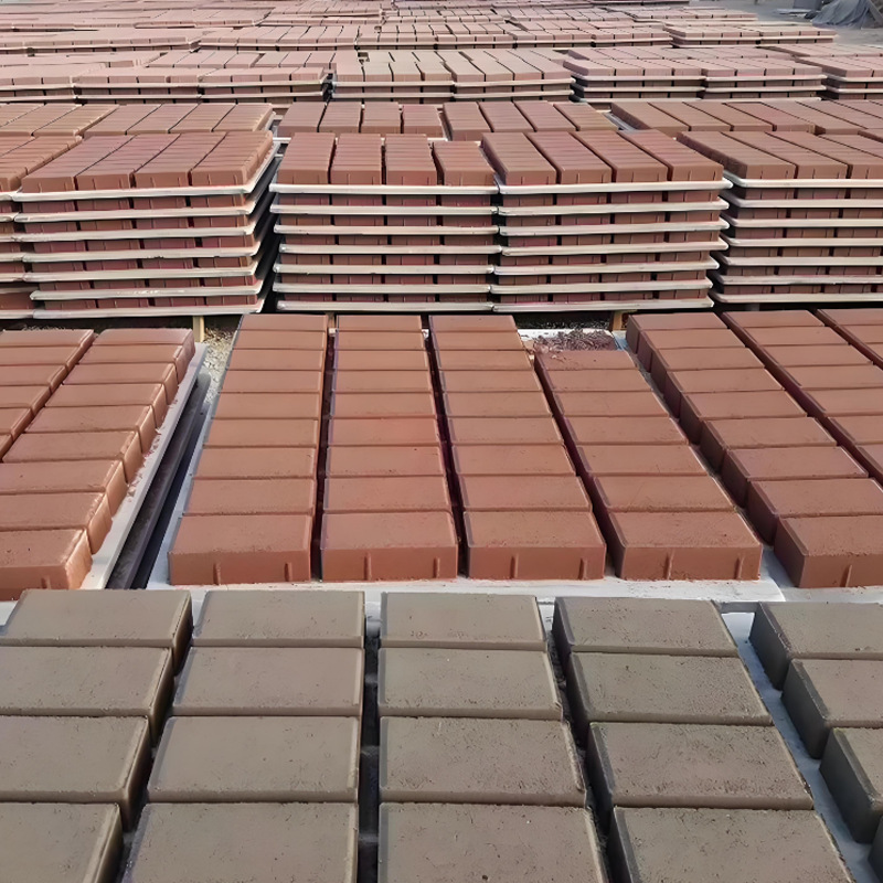 Fabricante de hormigón multicolor opcional ladrillo holandés ladrillo de pan ladrillo municipal paisajismo verde ladrillo permeable al agua