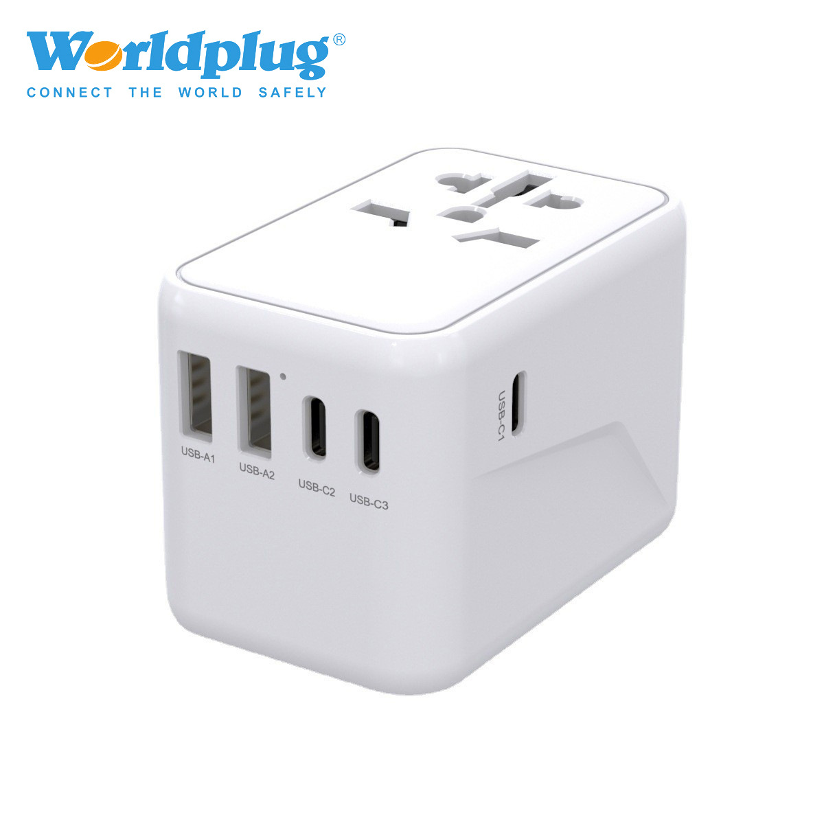 氮化镓PD65W快充插头转换器国际旅行转换插头便携多功能转换插座