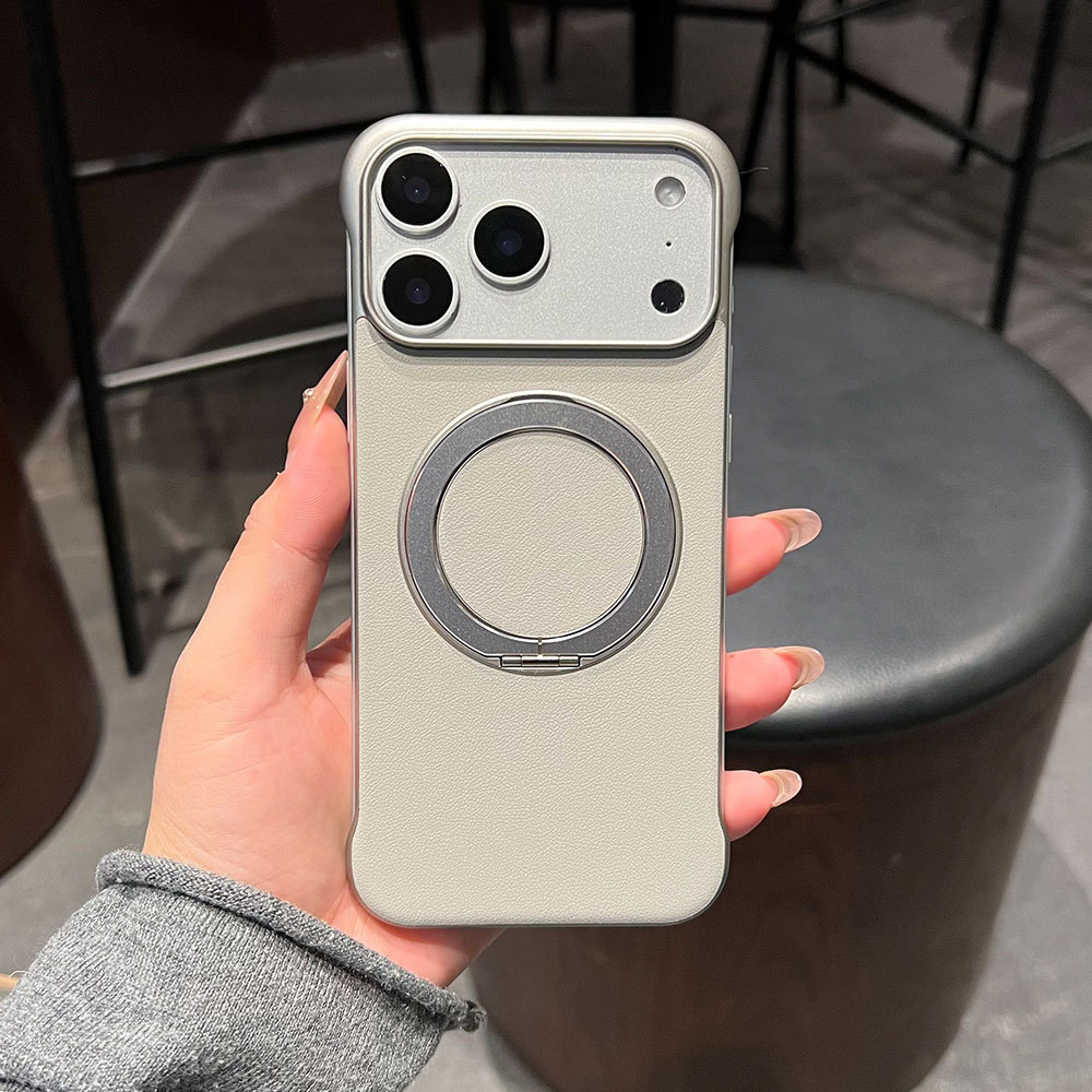 Custodia protettiva ultra sottile senza cornice, compatibile con iPhone 17, Huawei e Xiaomi, con adesivi in pelle e supporto._voghion.com