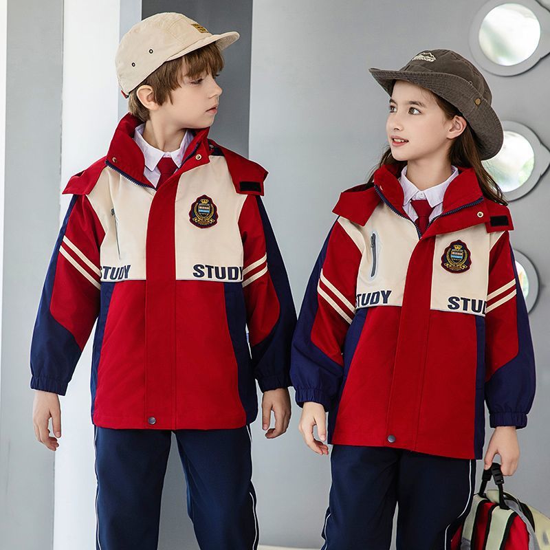 초등학생을위한 교복 3 조각 재킷 유치원 정원 옷 봄 가을 겨울 옷 어린이 클래스 옷 3 대 1