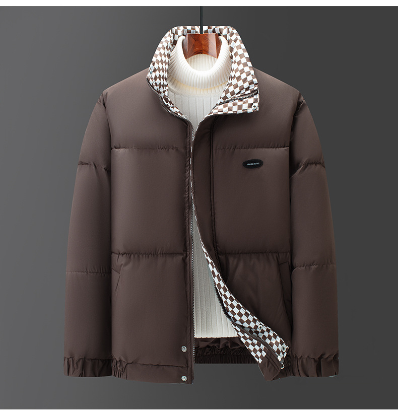 Winter Neue Dicke Breite Ausgabe Koreanische Warme Herren Business Casual Stehkragen Baumwolle Mantel_voghion.com