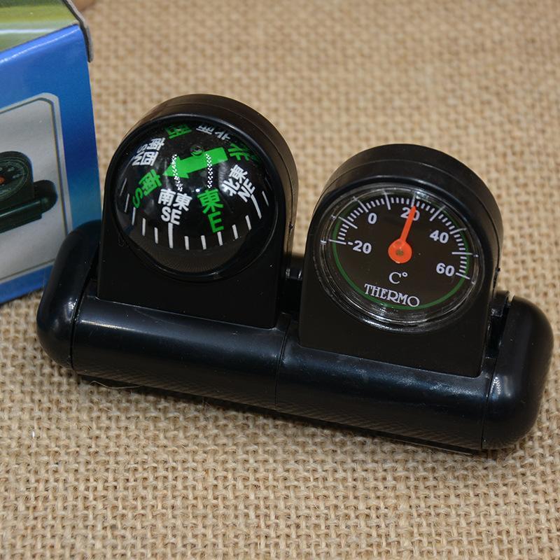Car-mounted multi-purpose compass thermometer compass car instrument panel direction 288-5 Chinese and English