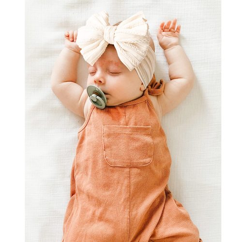 Elastic soft bow headband with bow tie, suitable for newborns, infants, toddlers, and baby girls