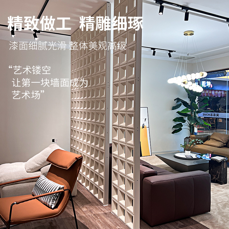 网红ABS九宫格双面隔pu构件空心砖背景墙镂空艺术装饰多孔砖|undefined